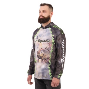 Джерси Аquatic Дж-06 с капюшоном (размер L, логотип: CARP CAMO BRONZE)