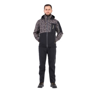 Костюм Aquatic К-25ТС (soft-shell, мембрана 10000/10000, темно-синий/камуфляж, размер 46-48)