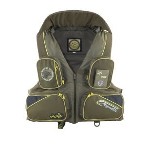 Жилет ЖС-01Х страховочный (с воротником, цвет: хаки, размер 54-56)