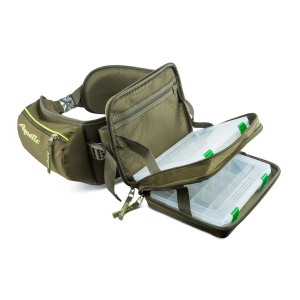 Поясная сумка для рыбалки ПР-04 Aquatic с коробками fisherbox (цвет: хаки)