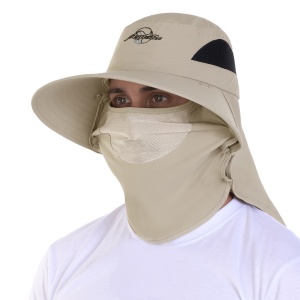 Панама с защитой лица и шеи Aquatic КА-16Б (цвет: бежевый; UPF50+)