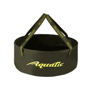 Герметичное ведро AQUATIC В-12Х для замешивания корма большое 40л (цвет: хаки)