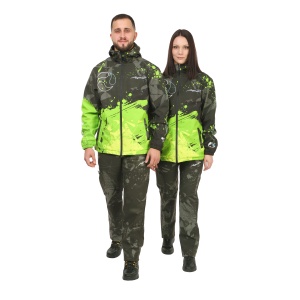 Костюм Aquatic К-24 (soft-shell, мембрана 10000/10000, цвет - CAMO LIME KHAKI, размер 46, фирменная 