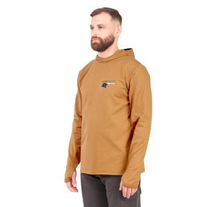 Джемпер Aquatic с капюшоном ДС-04 (Цвет: терракотовый, размер: 46, принт: Logic Carp)