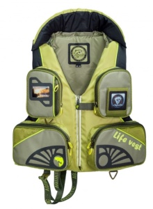 Жилет ЖС-01Ж страховочный (с воротником, цвет: желтый, размер 54-56)