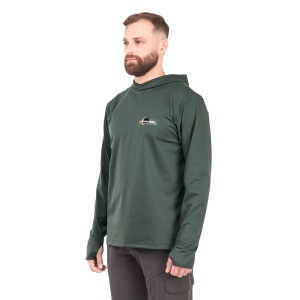 Джемпер Aquatic с капюшоном ДС-03 (Цвет: серо-зеленый, размер: 46, принт: Travel)