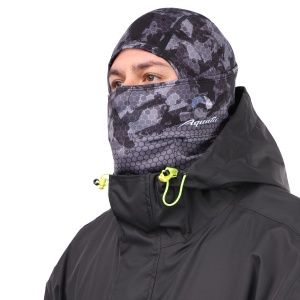 Балаклава горнолыжная softshell (Цвет - CAMO BLACK, без размера, фирменная печать AQUATIC)