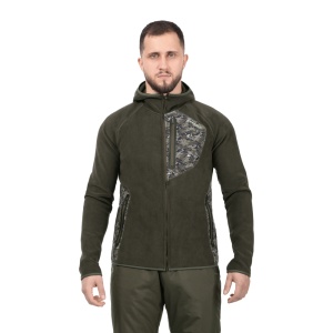 Толстовка флисовая с капюшоном ТФ-02 (Цвет: хаки, размер: 48)