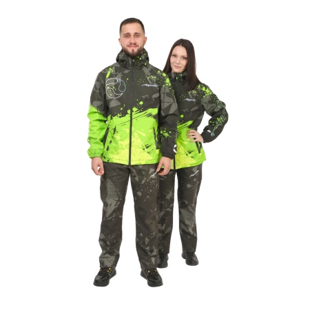 Костюм Aquatic К-24 (soft-shell, мембрана 10000/10000, цвет - CAMO LIME KHAKI, размер 58, фирменная 