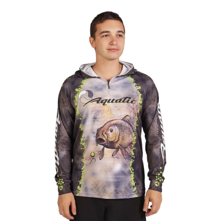 Джерси Аquatic Дж-06 с капюшоном (размер ХХXL, логотип: CARP CAMO BRONZE)