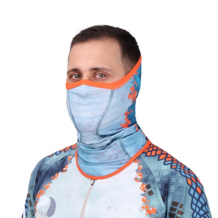 Buff Aquatic удлиненный Бафф-05 (UPF 50 +, Ultra Stretch, логотип PIKE CAMO BLUE)